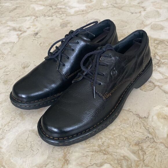 Born Leather Oxford Lace Up Derby Shoes - Picture 3 of 14